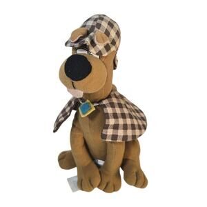 Cartoon Network Scooby Doo Sherlock Holmes Detective Plush Stuffed Animal 8"